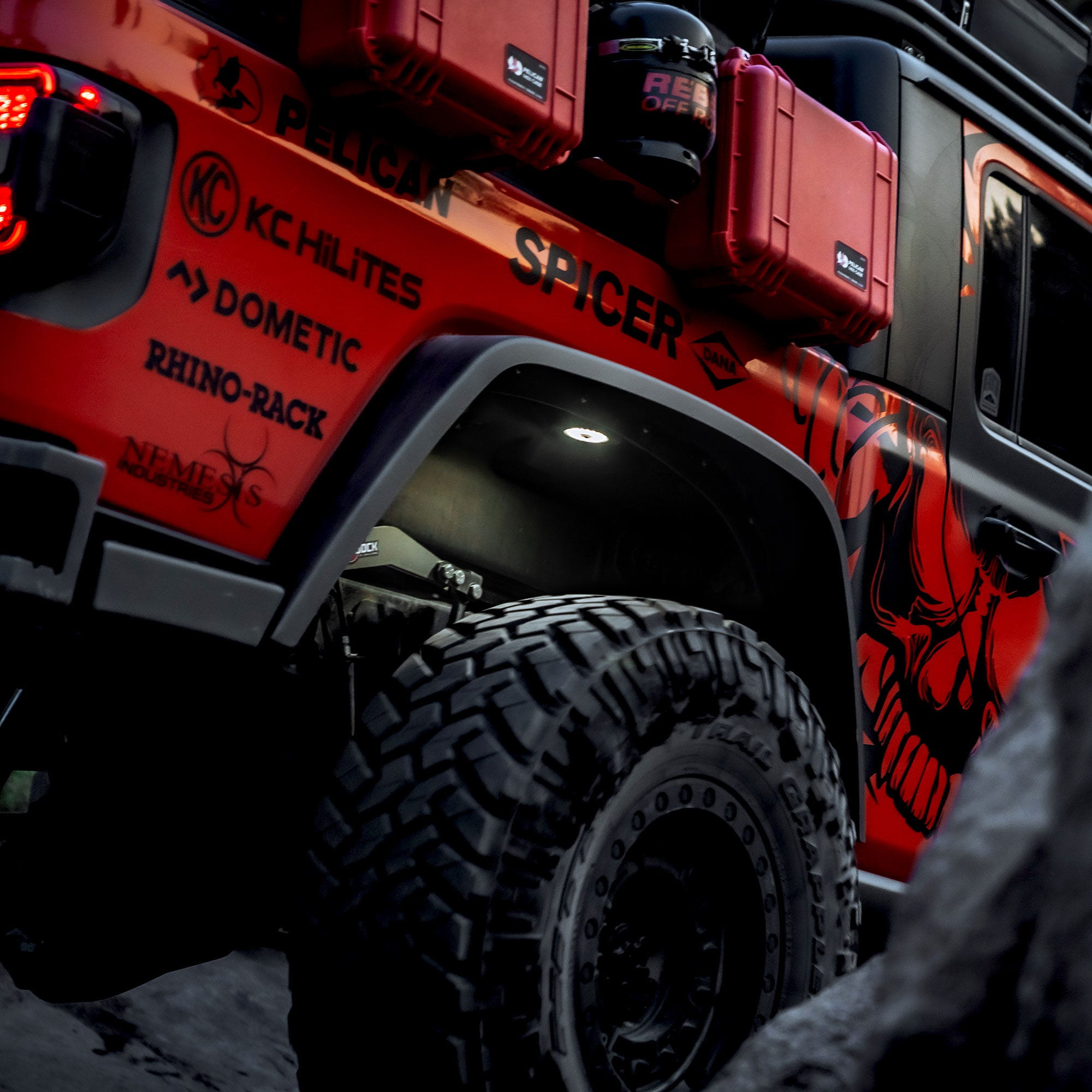 Cyclone V2 LED - Rock Light 6-Light System - Clear - Image 5